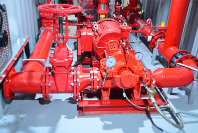 Split case fire pump